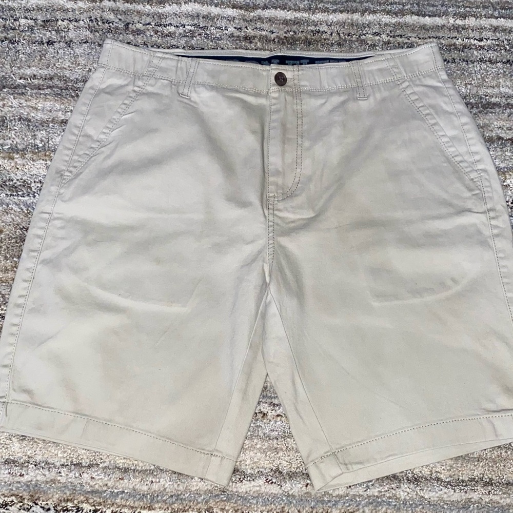 Iron Flex Men's Classic Khaki Shorts - Neutral Beige (10)